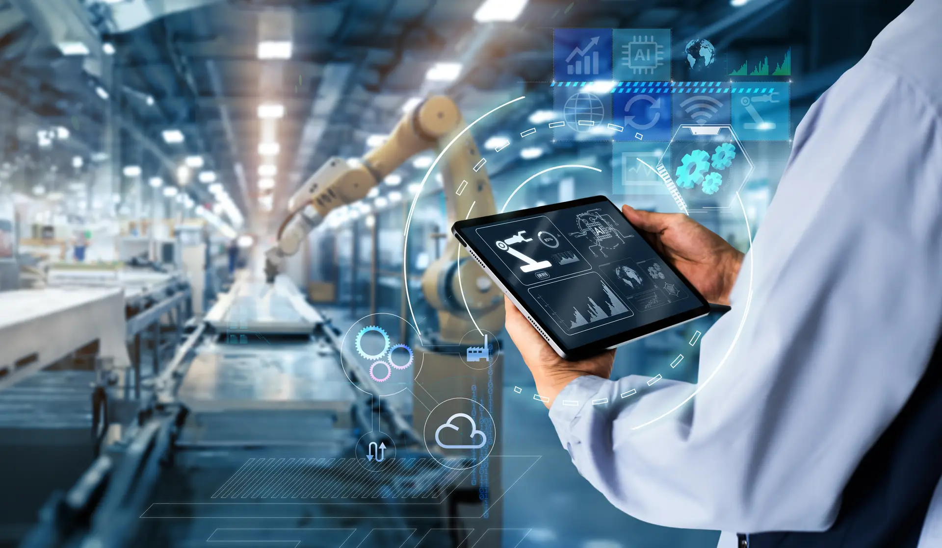 Adaptive team onsite during a manufacturing walkthrough